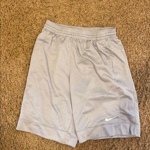 Gray athletic shorts